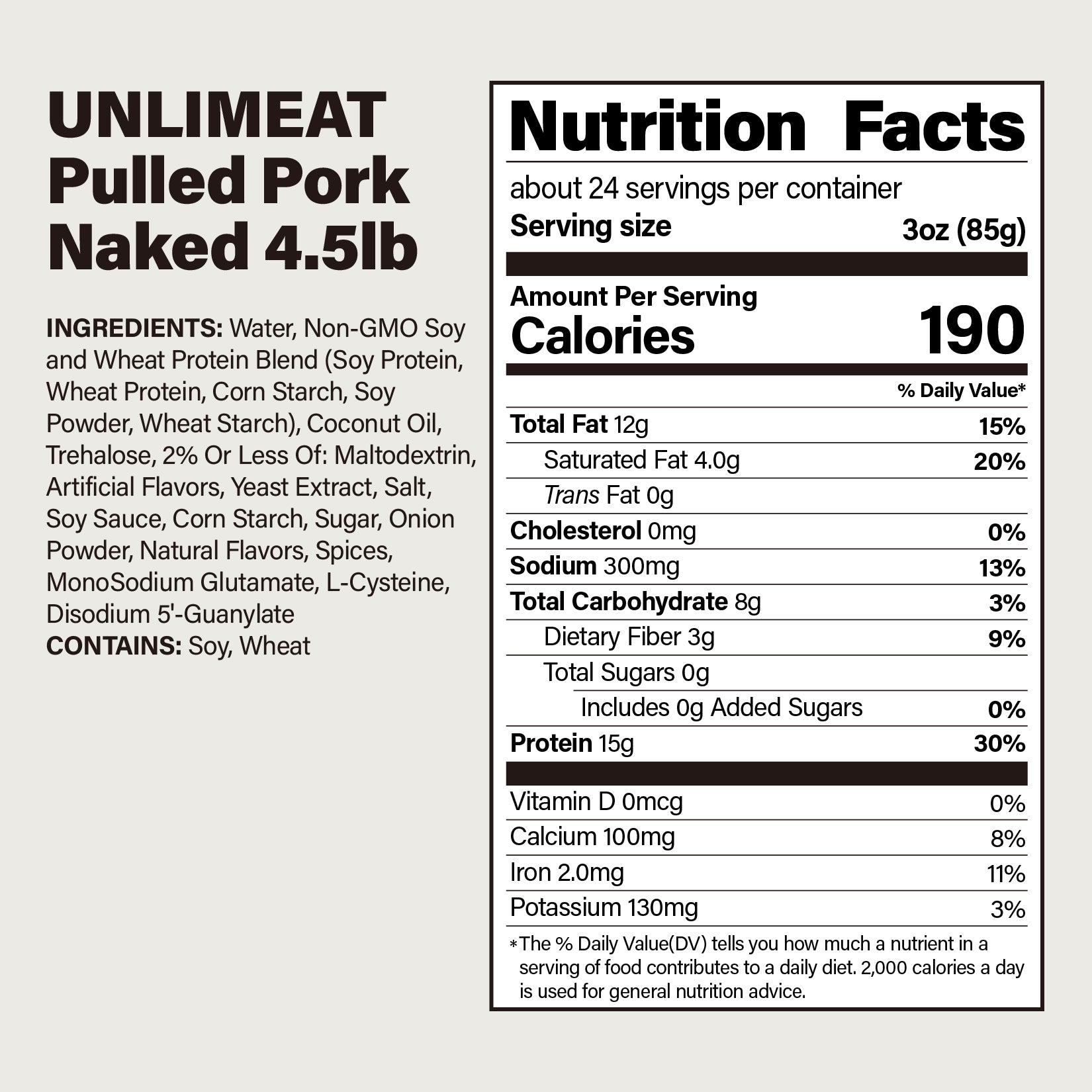 Plant-Based Pulled Pork Naked